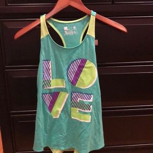 Razorback graphic workout tank top